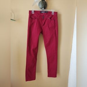 Deep Red Jordache Skinny Jeans Size 4